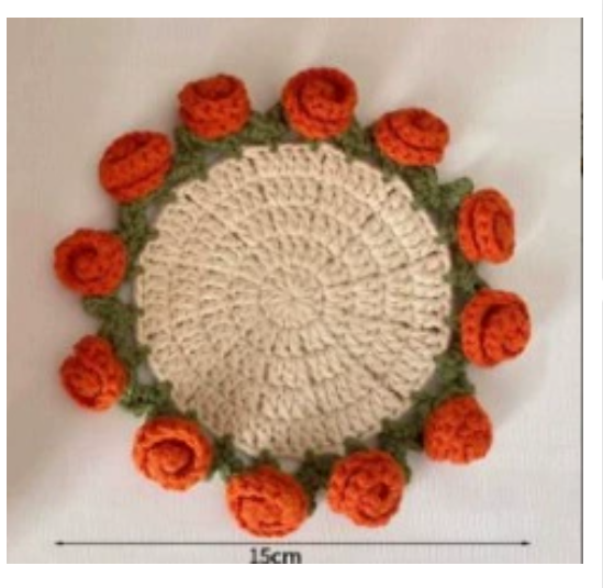 Rose Crochet Coaster Kit